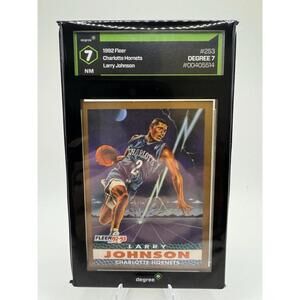 1992 Fleer Provision Larry Johnson DEGREE 7 #253 Charlotte Hornet